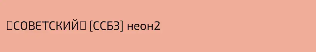 ⭐СОВЕТСКИЙ⭐ [ССБ3] неон2